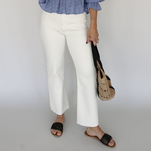 Pistola Ally Straight Leg Denim Jeans size 26 eggshell vintage - Picture 7 of 7